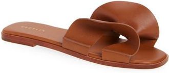 Cecelia New York Wendy Slide Sandal in Cognac at Nordstrom, Size 7.5