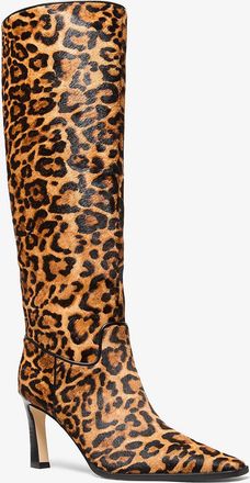 Michael Kors Darrah Leopard Print Calf Hair Boot