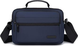 Generic Compatible For Mens Cloth Crossbody Bag Waterproof Casual Nylon Material Zipper Closure Soft oulder(Blue)