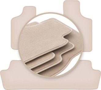 OEM Alfombrillas Beige Premium Para: Chrysler Voyager Iv Minivan 2000-2008