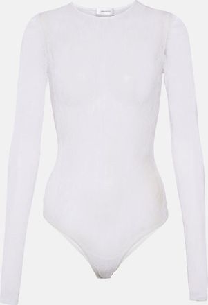 Wardrobe.NYC Floral Chantilly lace bodysuit