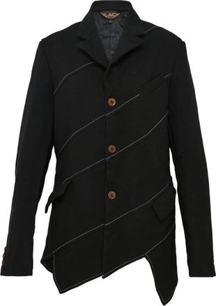 Comme Des Garçons Maglione con orlo asimmetrico - Nero