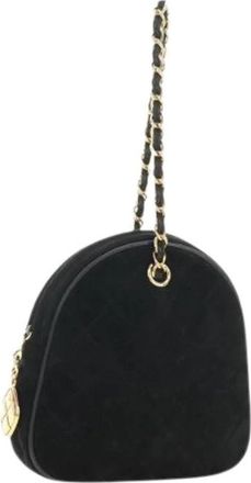 Chanel Pre-owned Vintage Hand Bag - Dames - Vintage Schoudertas - Zwart - ONE Size - Su&egrave;de - Vintage