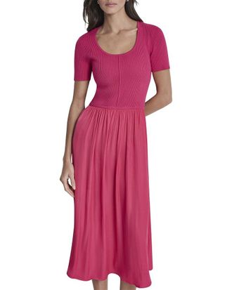 DKNY Mix Media Spun Sweaterdress