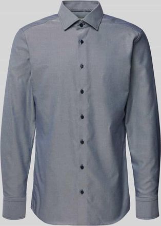 Eterna Slim Fit Business-Hemd mit Kentkragen in Marine, Gr&ouml;&szlig;e 38