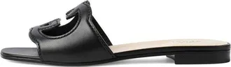 Gucci (WMNS) Gucci Interlocking G Shearling Sandals Black 694451-US000-1000