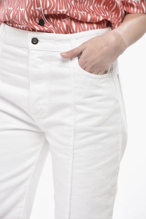 Bottega Veneta Pantaloni in Cotone con Pince Frontale e Risvolto Bottega Veneta