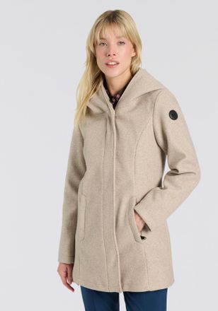 G.I.G.A. DX by killtec Langjacke GW 125 WMN KNTFLC JCKT OT, Damen, Gr. 36, beige (hellbeige), Obermaterial: 100% Polyester, G.I.G.A. DX BY KILLTEC, Jacken Langjacke, f&uuml;r Spo