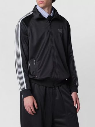Needles jacket ribbed cuffs hem striped sleeves