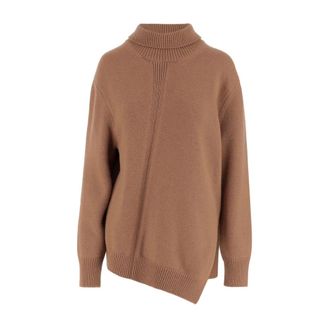 Jil Sander Turtlenecks, female, Brown, Size: XS Brown Sweater Collection