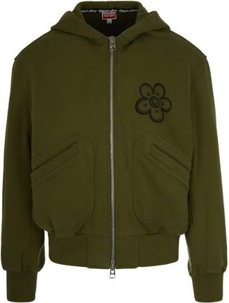 Kenzo x Futura 2000 Boxy Full-Zip Hoodie, Size Large