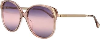 Chlo&eacute; Zonnebril - Dames - Zonnebrillen - Geel - 58 MM - Accessoires