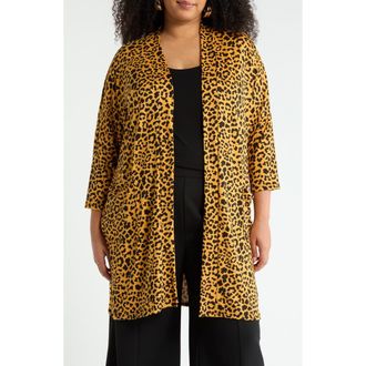 Forgotten Grace Three-Quarter Sleeve Duster in Gold at Nordstrom Rack, Size 2 X