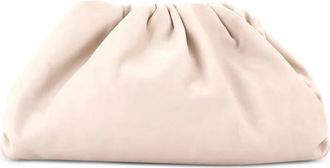 Bottega Veneta The Pouch Leather Teen clutch bag - Wit