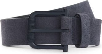 BOSS Suede belt with logo keeper
