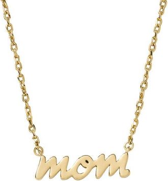 Kate Spade New York dear mom pendant necklace in Gold at Nordstrom