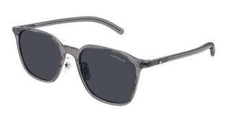 Montblanc Montblanc Unisex 55 mm Grey Sunglasses