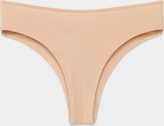 Miiyu Womens Solid high-cut cheeky panty Organic cotton