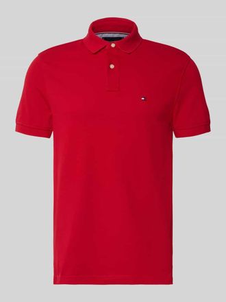 Tommy Hilfiger Regular Fit Poloshirt aus Baumwoll-Mix in Rot, Gr&ouml;&szlig;e XXL