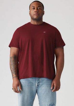 Levi's Plus T-Shirt LEVIS PLUS LE BIG ORIGINAL HM TEE, Herren, Gr. XL (60/62), tawny port, Jersey, Obermaterial: 100% Baumwolle, Rundhals, Shirts T-Shirt