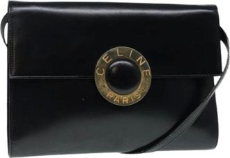 Celine Pre-owned Shoulder Bags, female, Black, Size: ONE SIZE Pre-owned Leather Shoulder Bag