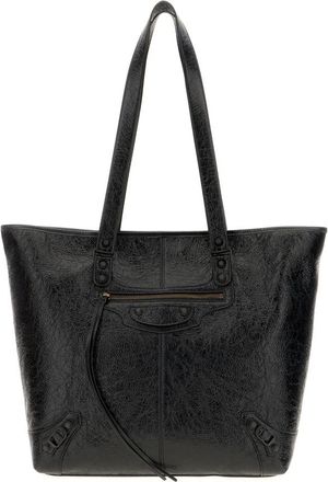 Balenciaga Tassen, Heren, Zwart, ONE Size, Katoen, Le City Tote Bag Medium