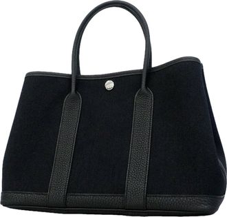 Herm&egrave;s Black Tote Bag (Pre-Owned)