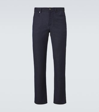 Agnona Mid-rise straight jeans