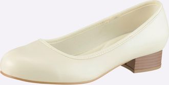 Casual Looks Pumps CASUAL LOOKS, Damen, Gr. 36, wei&szlig;, Lederimitat, Schuhe Pumps