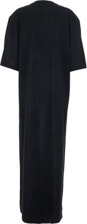Toteme Womens Long Dress Girocolo Black Wool