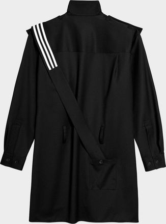 Yohji Yamamoto Mens Refined Wool Overshirt