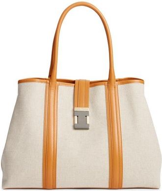 Christian Louboutin Nox Linen Canvas Tote Bag in N005-Natural at Nordstrom