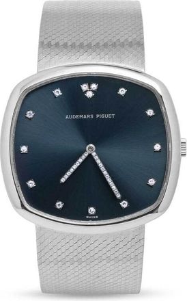 Audemars Piguet Pre-owned Audemars Piguet Vintage Diamond Blue Dial Unisex Watch 102871