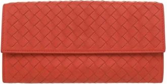 Bottega Veneta Pre-owned Wallets, female, Red, Size: ONE SIZE Pre-owned Fabric Wallet