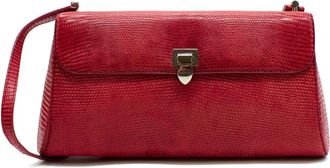 Asprey Flame Lizard Shoulder Bag
