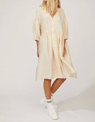 Just Female Ideal Dress In Vanilla Cream
