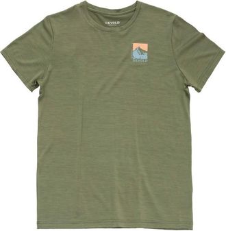 Devold Classic Summit Tee Merinoshirt f&uuml;r Herren | oliv
