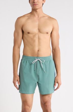 Billabong Dbah Panel Loopback Swim Trunks in Deep Sea at Nordstrom, Size X-Large