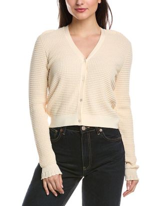 Theory Lace Trim Cardigan