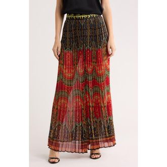 Alice & Olivia Copen Pleated Wide Leg Pants in Love Note at Nordstrom Rack, Size 12