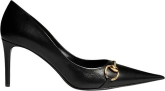Gucci Donna Pomp - Dames - Pumps - Zwart - 39 EU - Leer - Schoenen