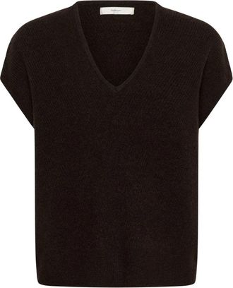 Inwear Tallyiw Monika V-neck - Dames - V-hals truien - Bruin - XL - Wol - Truien & Vesten