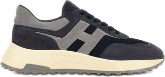 Hogan Layered Grey Sneakers With Silk