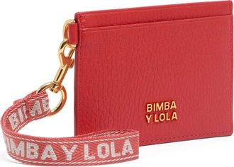 Bimba & Lola leather cardholder - women - Polyester/Calf Leather - One Size - Red