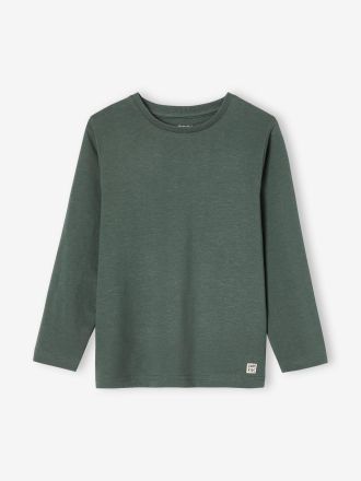 Vertbaudet Jungen Langarmshirt graugr&uuml;n