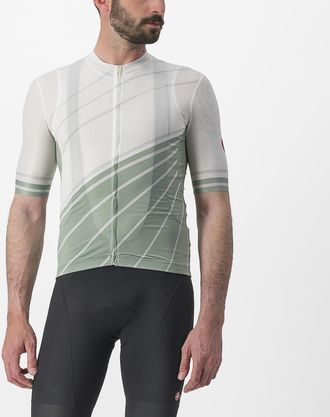 Castelli 4523014-065 Speed Strada Jersey Mens T-Shirt Ivory/Defender Green XL