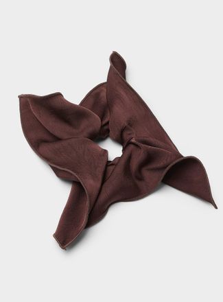 Simons Womens Large square satin scrunchie