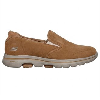 Skechers Gowalk-sneakers van su&egrave;de voor dames (Kastanje)