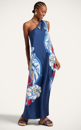 La DoubleJ Roy Dress in Lemuria Plac&eacute;e Blue at Nordstrom, Size X-Large
