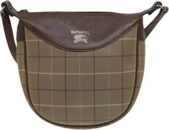 Burberry Pre-owned Cross Body Bags, female, Beige, Size: ONE SIZE Pre-owned Nova check shoulder bag